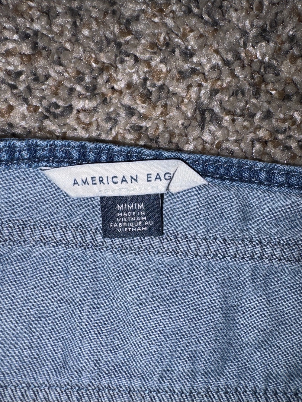 American Eagle Outfitters Denim Halter Lace-Up Crop Top - Blue - Picture 3 of 6